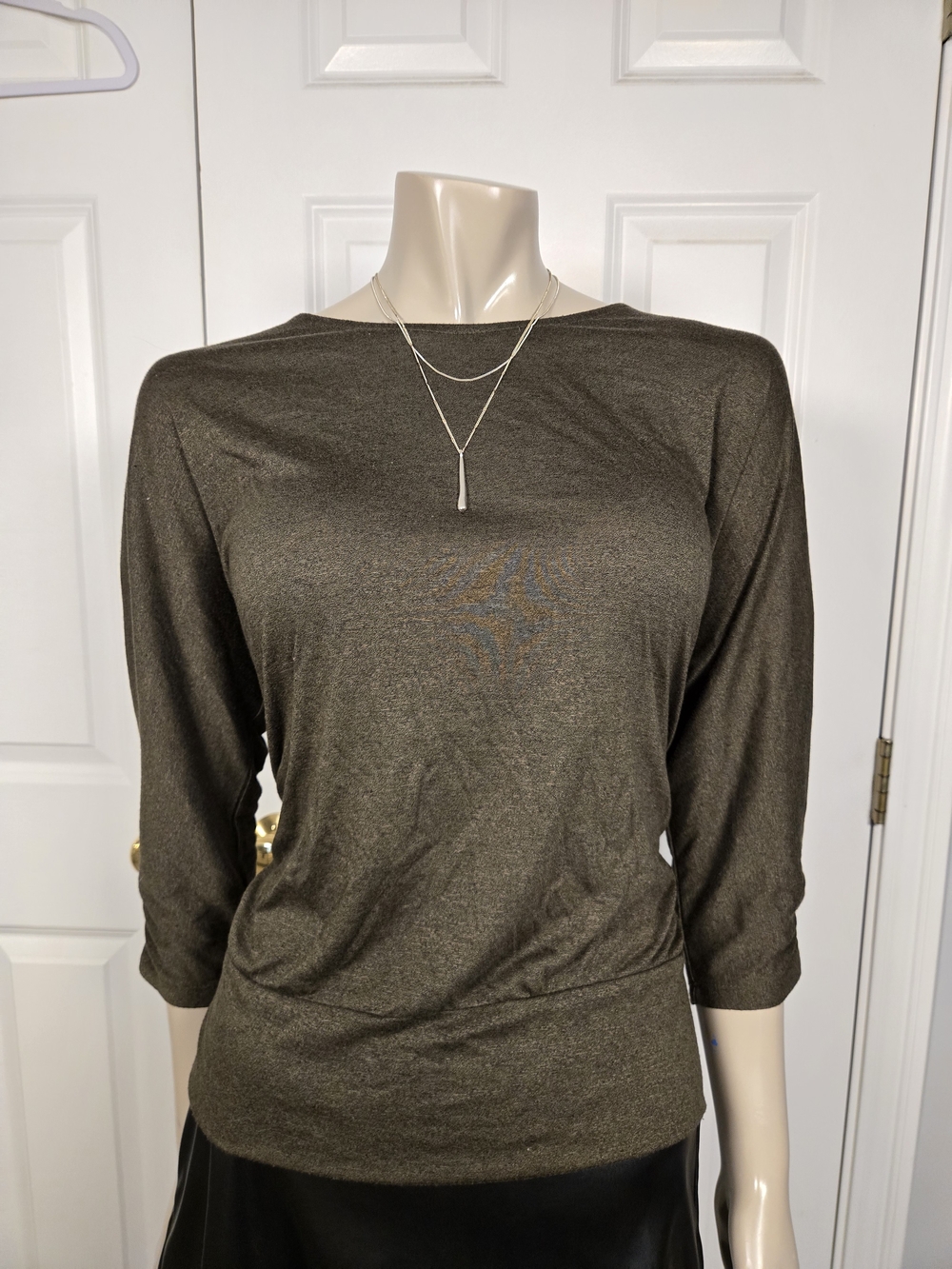 Apt. 9 Olive Lightweight Boatneck Top
